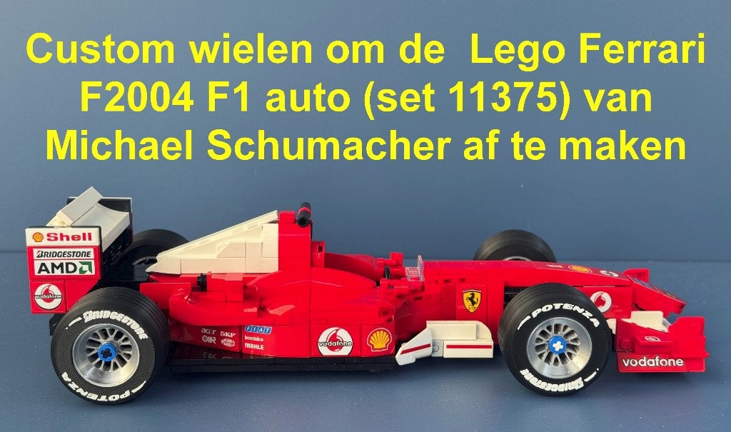 Custom wielen om de Ferrari F2004 F1 auto te upgraden, Ophalen of Verzenden, Nieuw