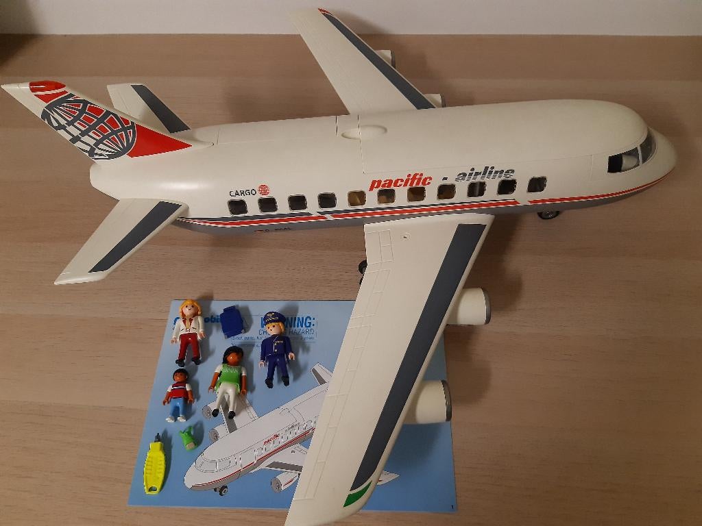 Playmobil vliegtuig met stewardess, Ophalen, Gebruikt, Complete set