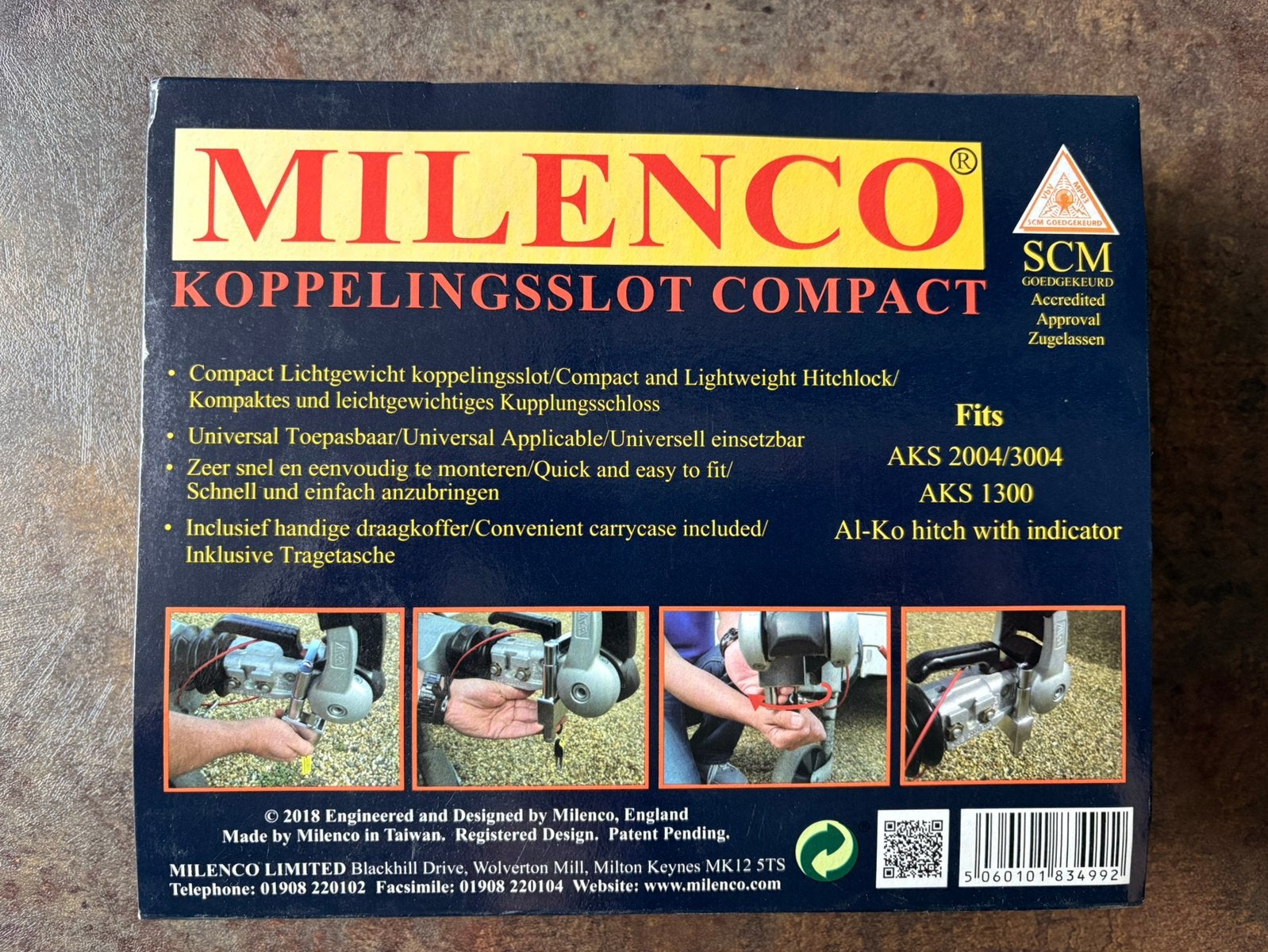 Milenco disselslot., Caravans en Kamperen, Ophalen of Verzenden, Zo goed als nieuw