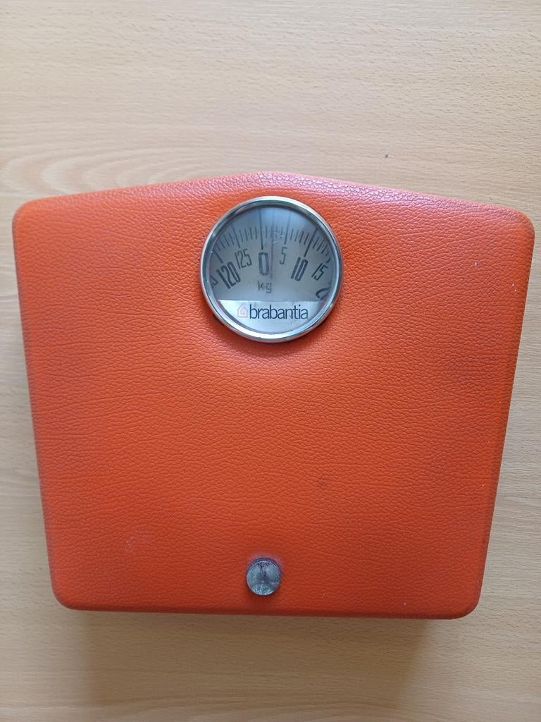 Retro Brabantia weegschaal - Oranje, goed werkend, Ophalen of Verzenden