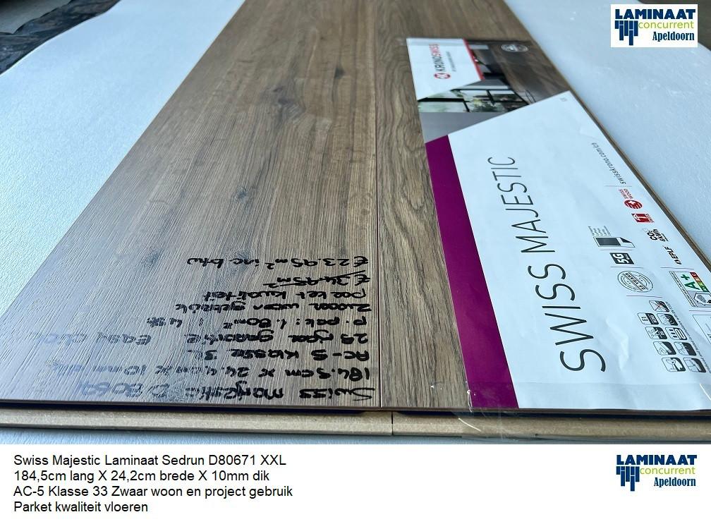 10mm dik Majestic Laminaat Realp Oak Oak 184,5cm X 32,9cm, XXL Laminaat vloer, Bruin, 75 m² of meer, Nieuw