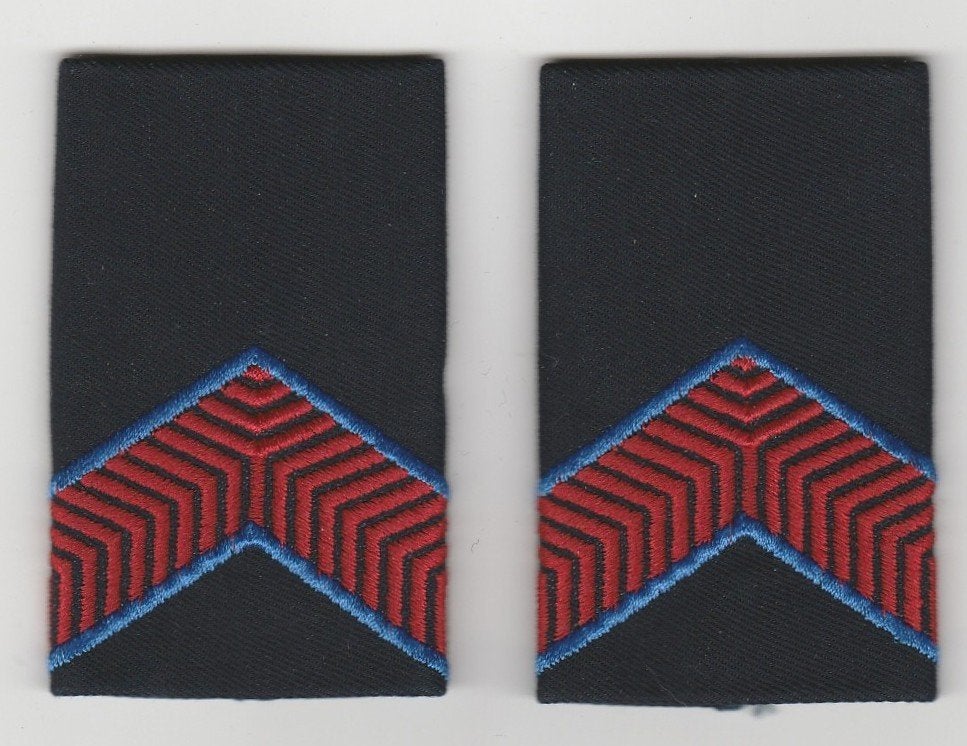 Set rang Marechaussee (KMar) - Marechaussee 3e kl (donkerbla, Verzenden, Marechaussee, Nederland, Embleem of Badge