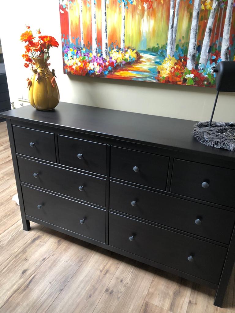 Te koop zwarte/ bruin ladenkast NIEUW., Huis en Inrichting, Kasten | Dressoirs, Ophalen of Verzenden, Zo goed als nieuw, 25 tot 50 cm