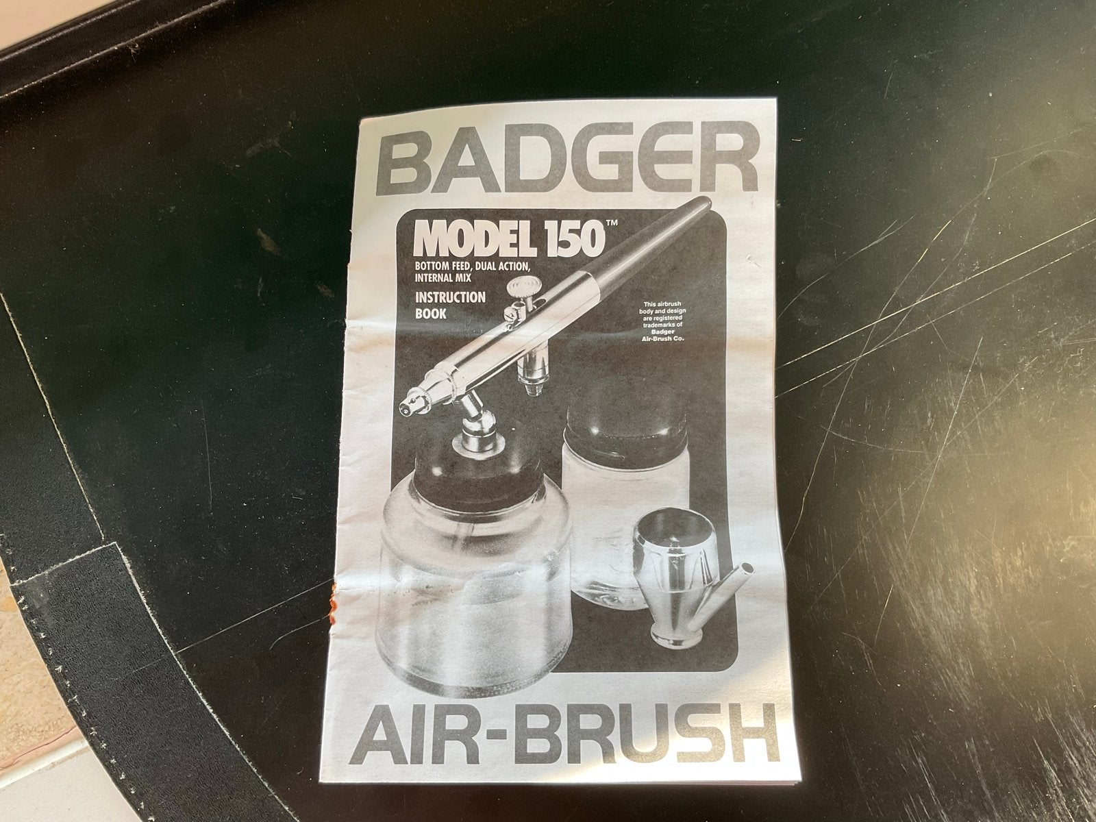Badger Model 150 Airbrush met accessoires en handleiding, Ophalen of Verzenden, Zo goed als nieuw, Airbrush en Toebehoren
