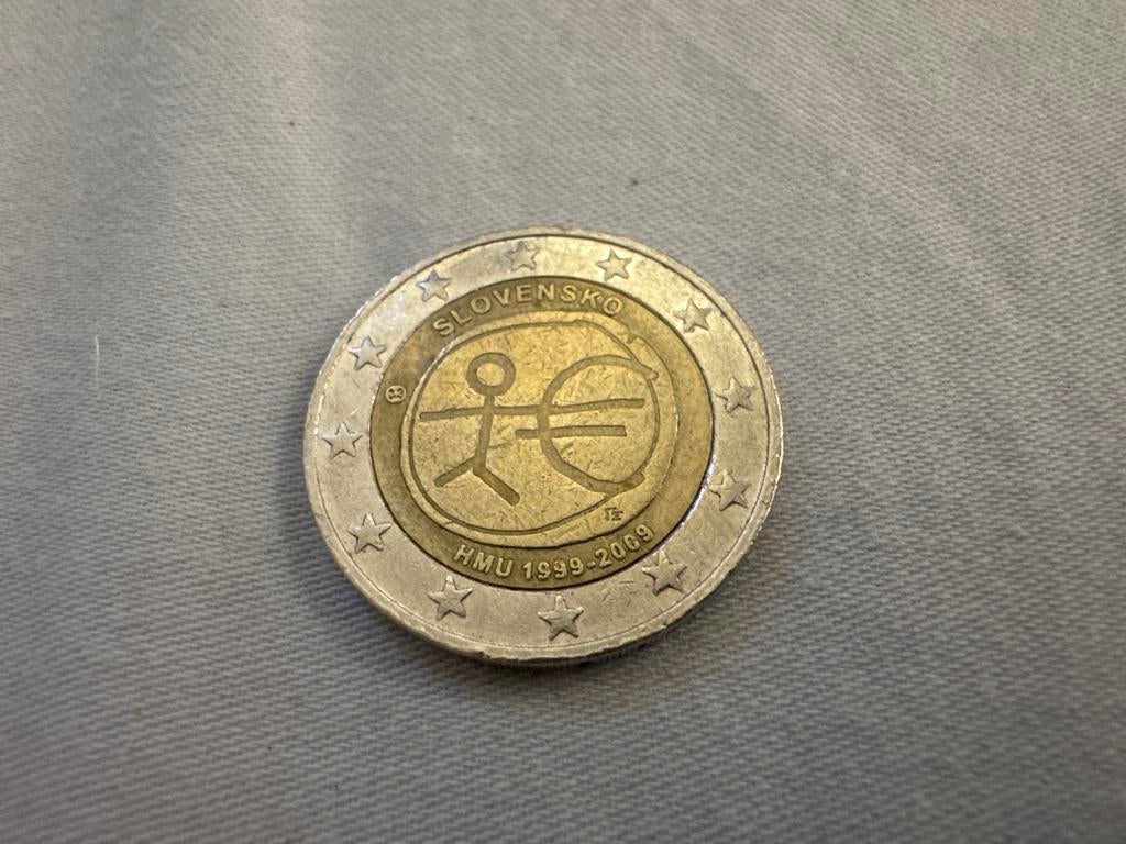 Stickman €2,- munt Slowakije, Ophalen of Verzenden, Slovenië, 2 euro, Losse munt