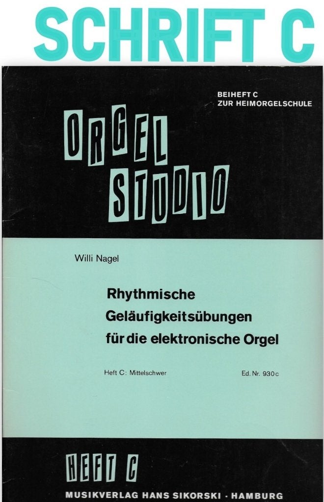 Bo39 bladmuziek orgel studio hulp schrift c, Orgel, Gebruikt, Klassiek, Ophalen of Verzenden