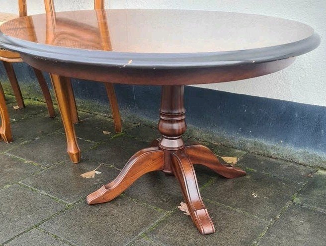 Kleine salontafel met wortelnoten blad, Ophalen of Verzenden