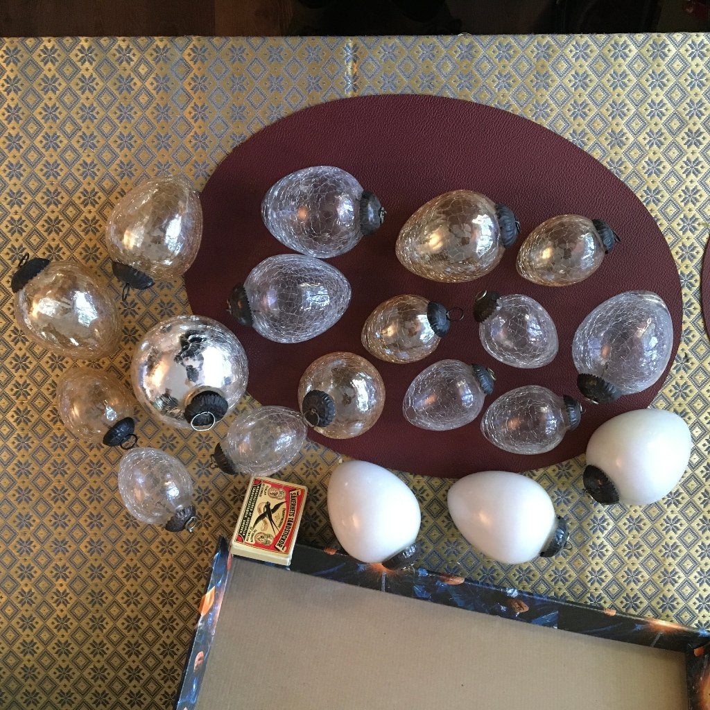 craquele glazen "kerst"ballen, Ophalen of Verzenden