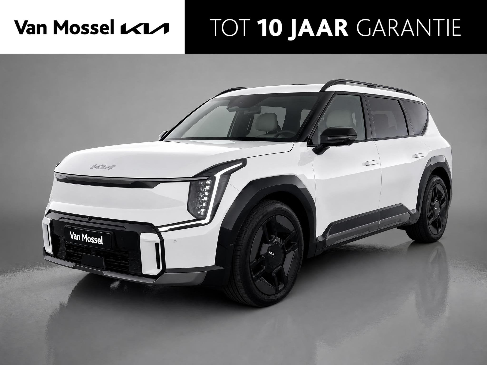 Kia EV9 GT-Line AWD 99.8 kWh | Leder | 21"LM Velgen | Schuif, Auto's, Kia, Wit, Origineel Nederlands, Parkeerassistent, 505 km