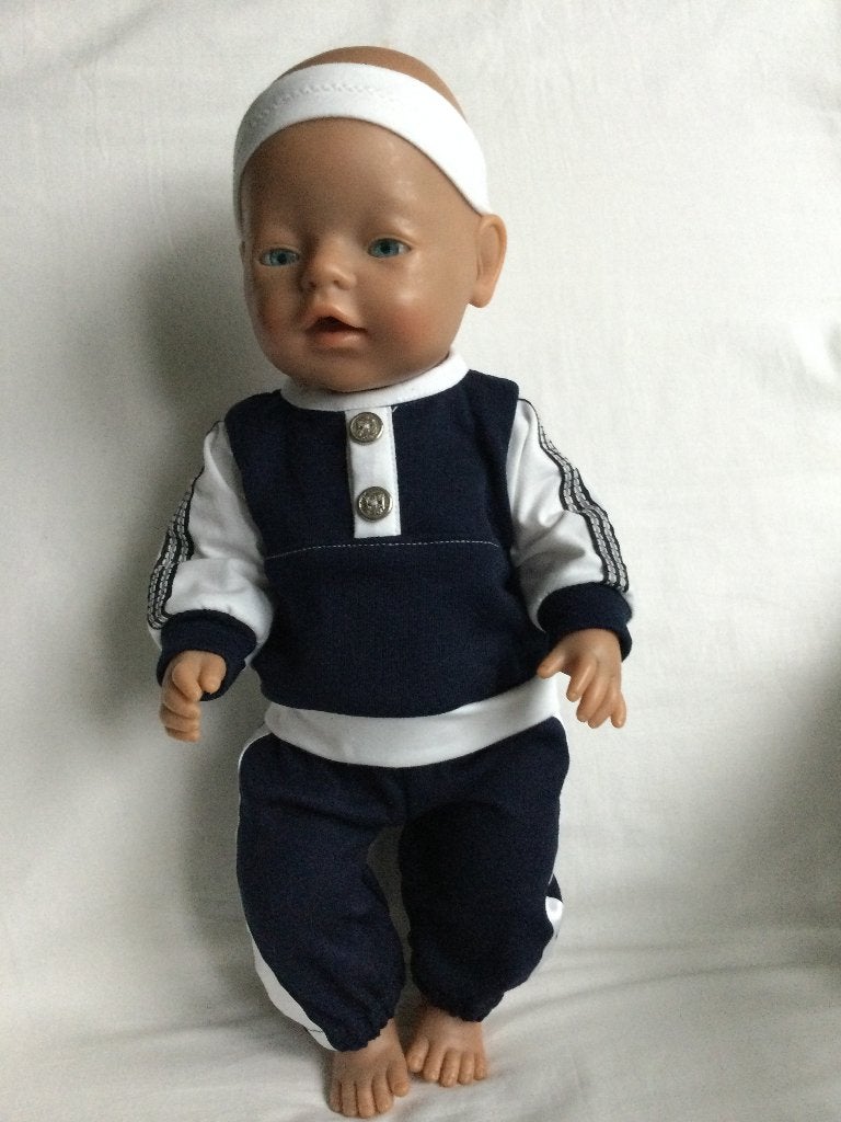 Poppenkleren voor 43cm babypop jongen, Ophalen of Verzenden, Nieuw, Babypop