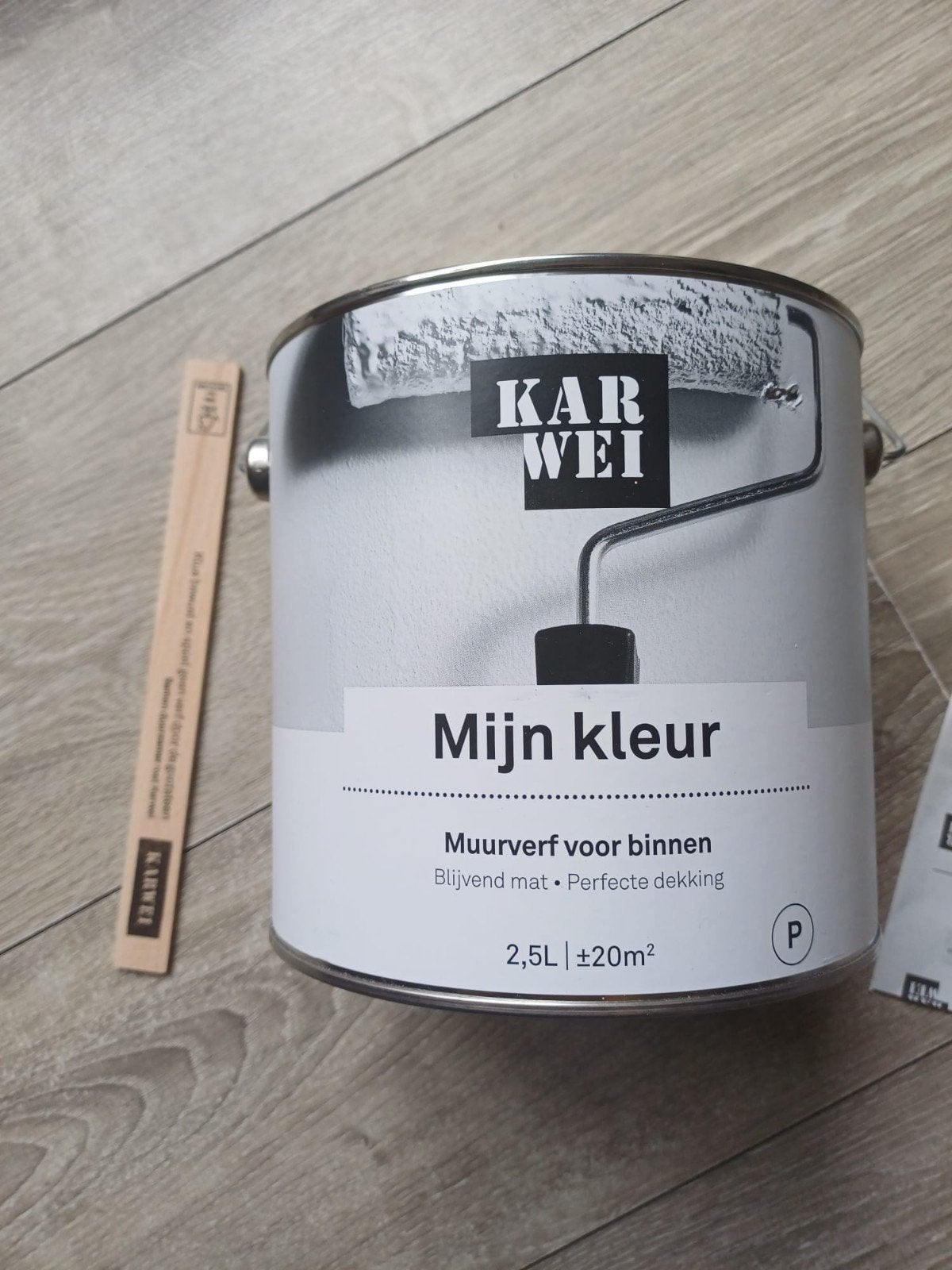 Lichtroze muurverf Karwei - 2.5L - Ideaal voor meisjeskamer, Doe-het-zelf en Verbouw, Verf, Beits en Lak, Ophalen, Nieuw