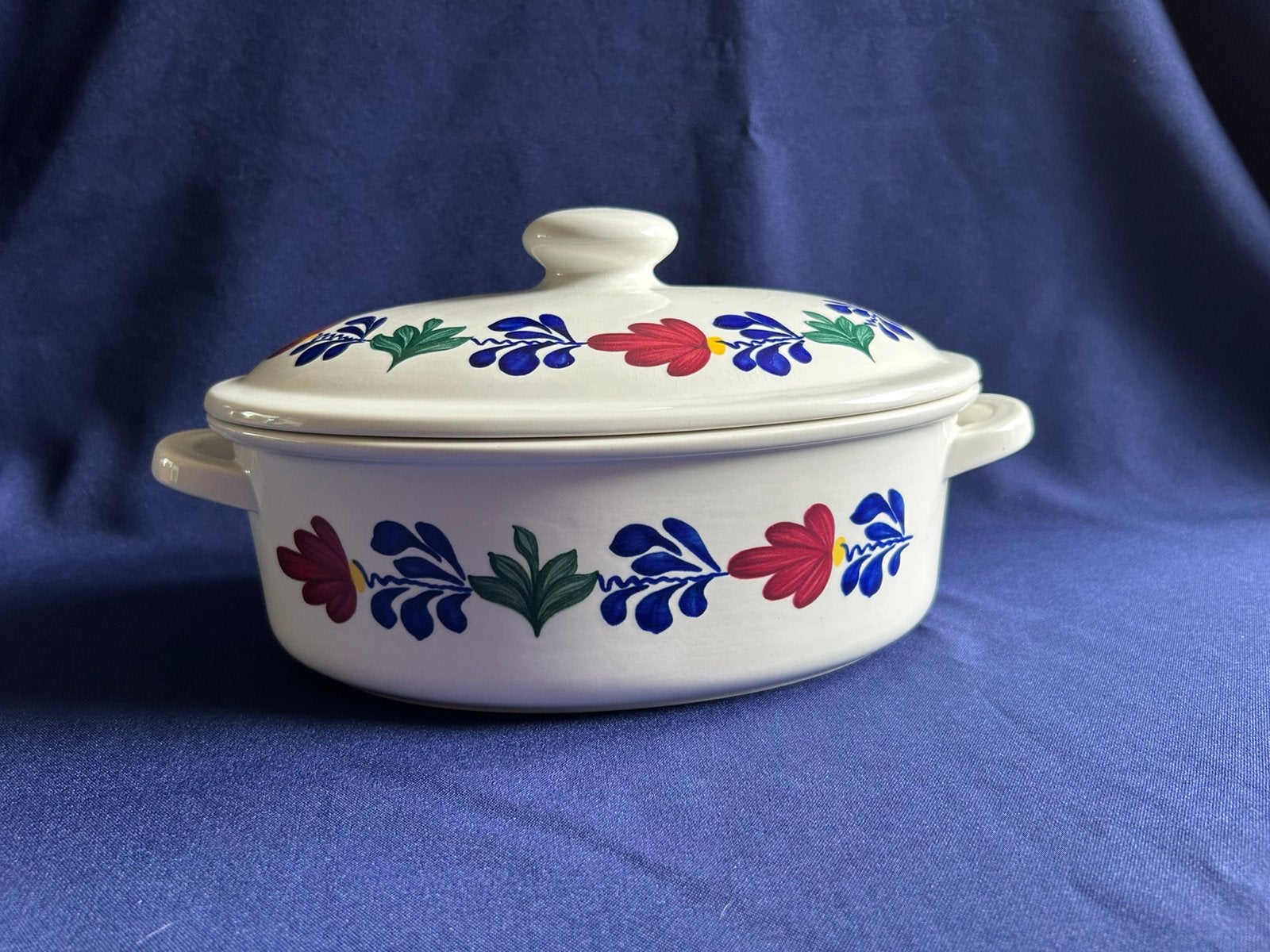 Boerenbont casserole / ovenschaal, Ophalen of Verzenden, Gebruikt, Aardewerk, Schaal of Schalen