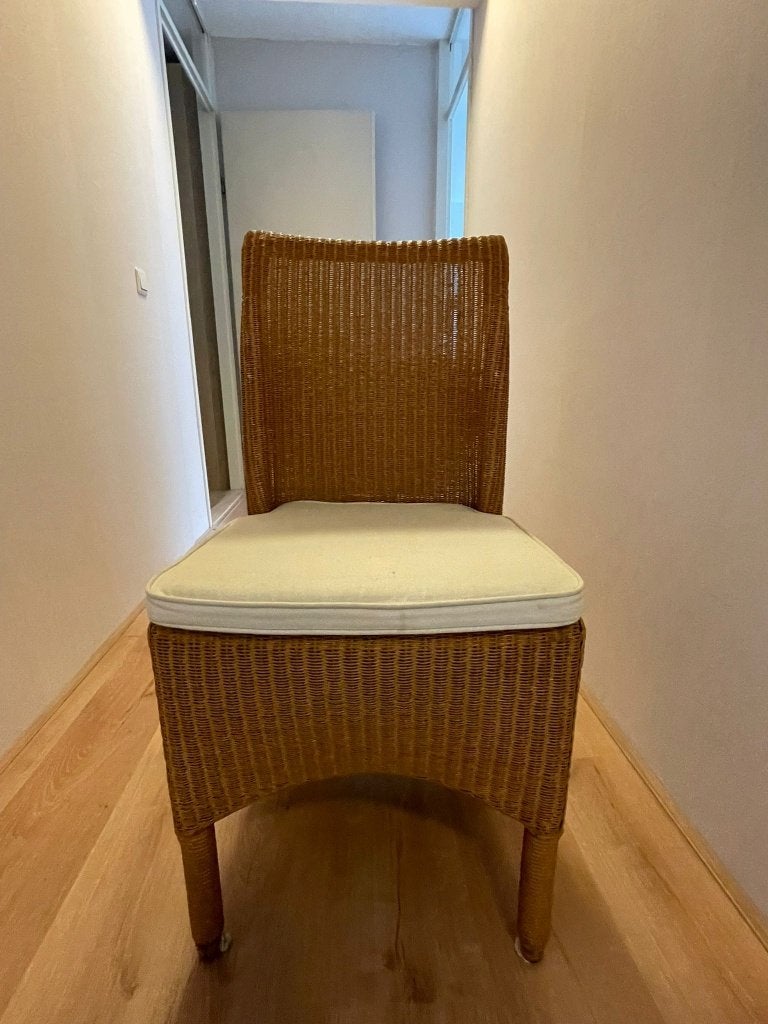 6x Originele Vincent Sheppard Lloyd Loom stoelen (Avignon), Ophalen, Gebruikt, Vijf, Zes of meer stoelen, Bruin