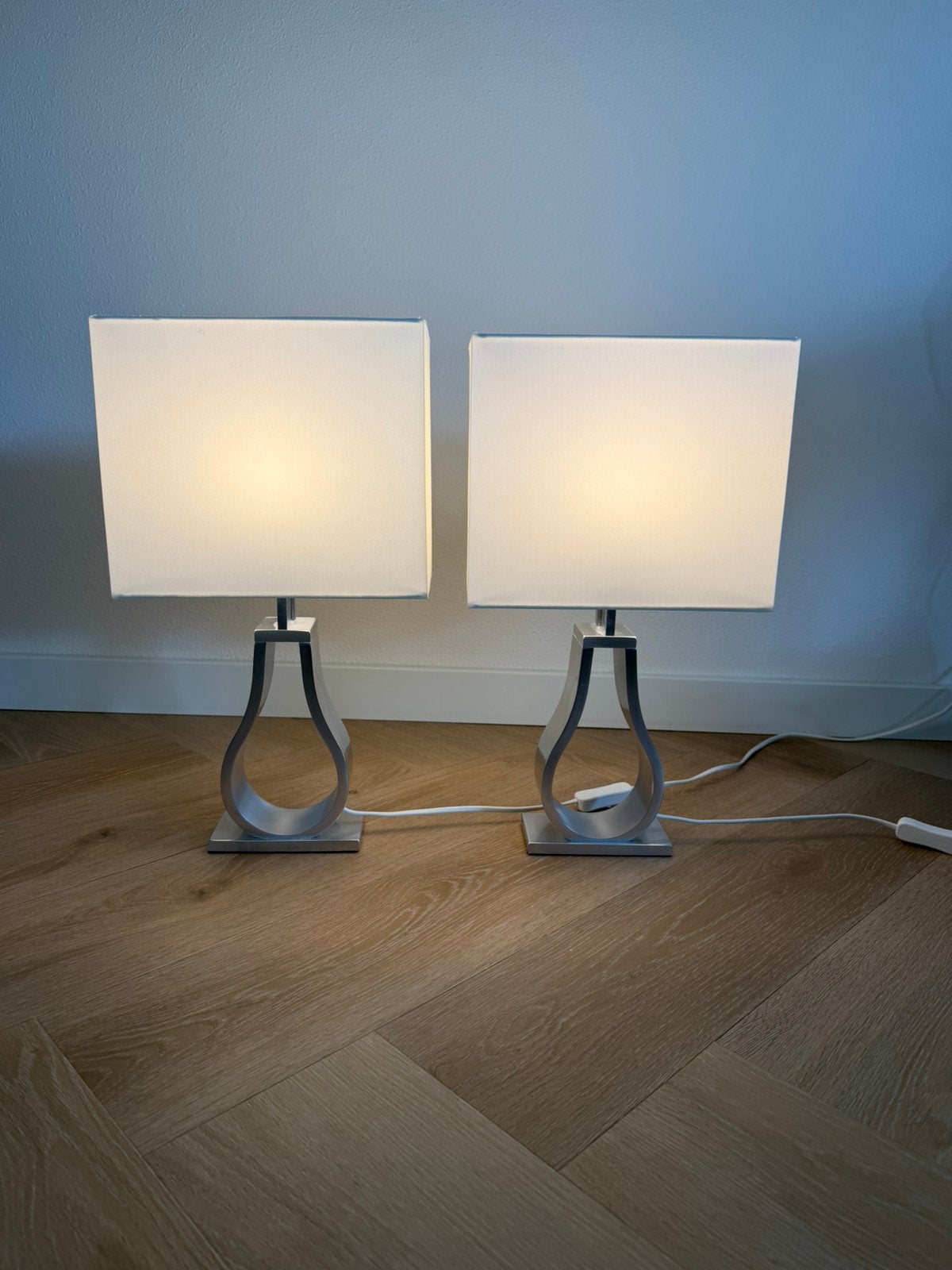 Ikea Klabb lampen - set van twee, Ophalen, Vintage, Wit, Zo goed als nieuw