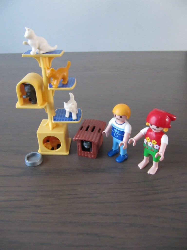 Playmobil - 4347 - krabpaal met poezen, Kinderen en Baby's, Speelgoed | Playmobil, Ophalen of Verzenden, Zo goed als nieuw