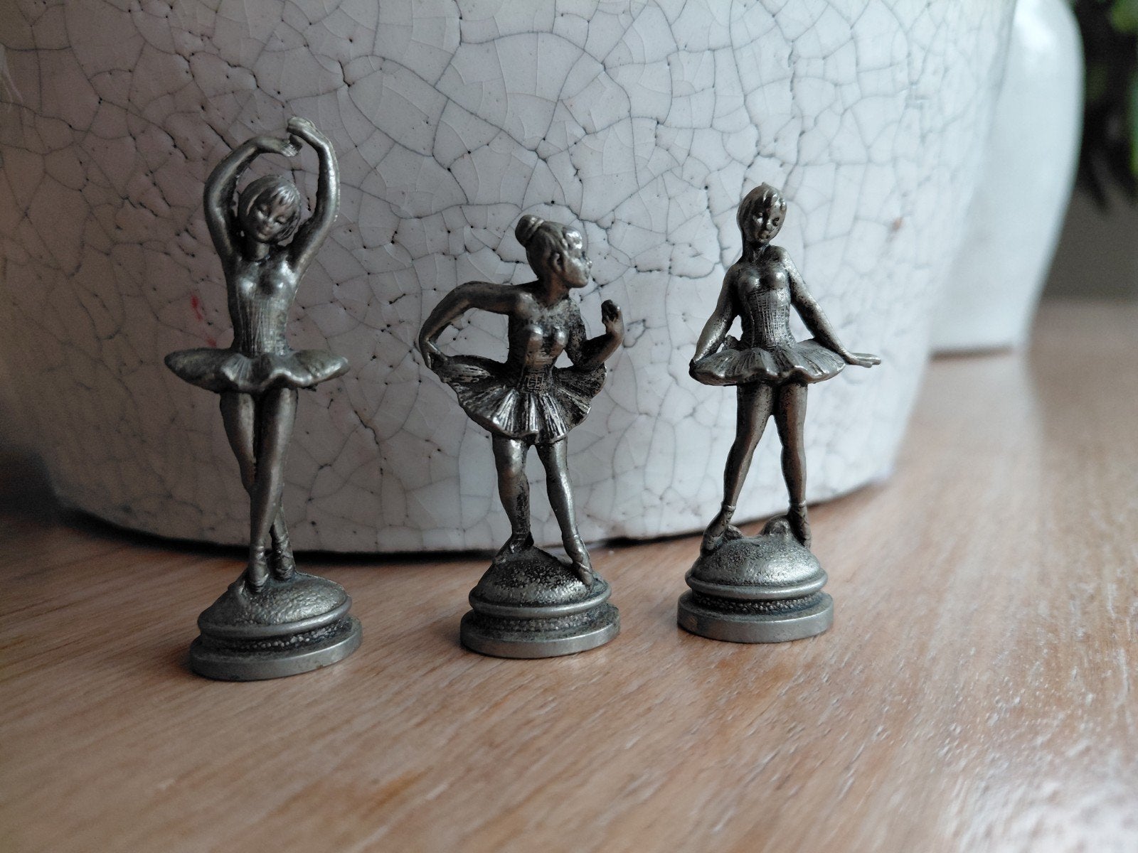 3x Ferrero tin / metalen ballerina's vintage, Antiek en Kunst, Ophalen of Verzenden