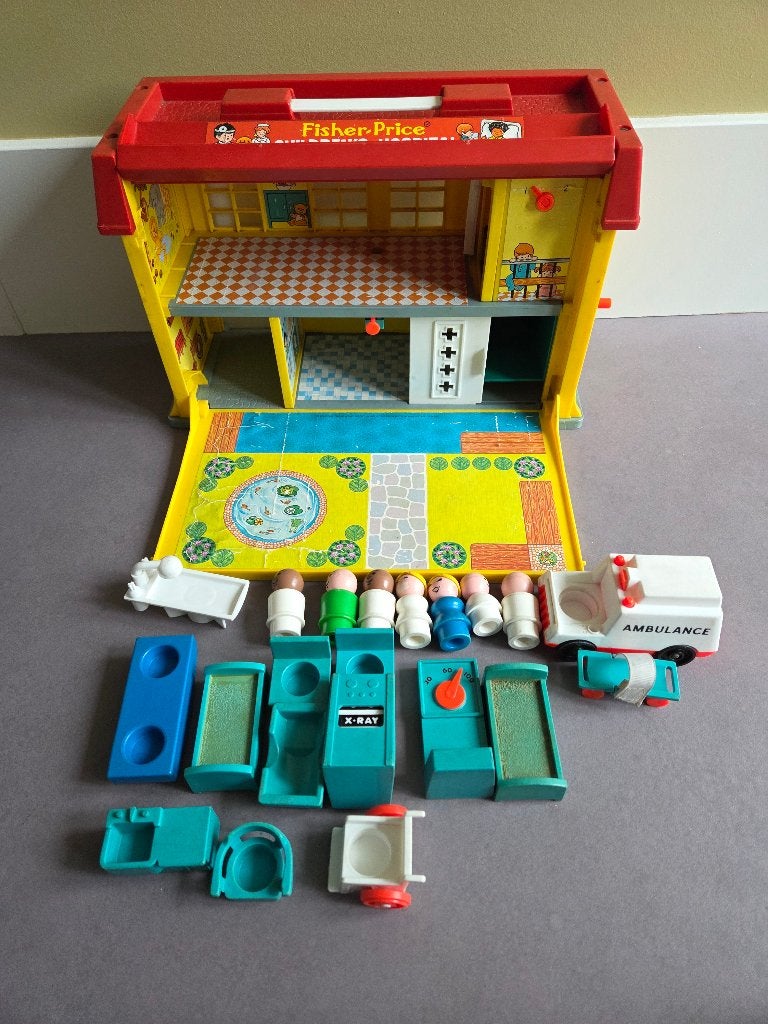 Fisher-Price Ziekenhuis, Kinderen en Baby's, Speelgoed | Fisher-Price, Ophalen of Verzenden, Gebruikt, Speelset