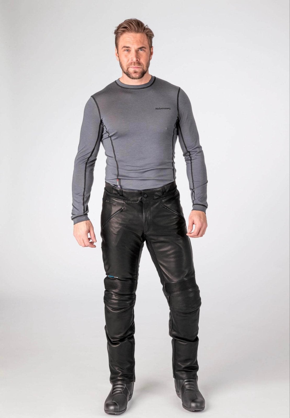 Halvarssons Rinn motorbroek, maat 54, uitstekende staat, Ophalen of Verzenden, Tweedehands, Heren, Broek | leer