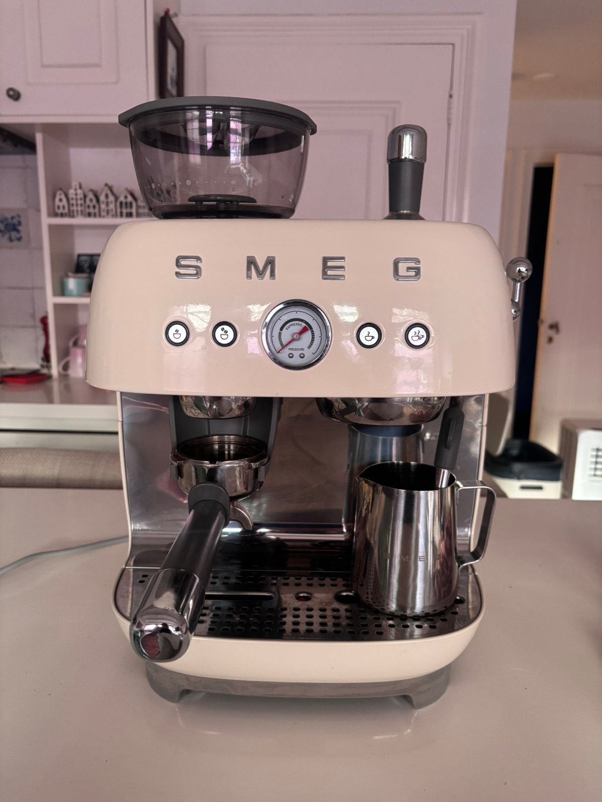 SMEG koffiezetapparaat, 10 kopjes of meer, Ophalen, Zo goed als nieuw, Espresso apparaat