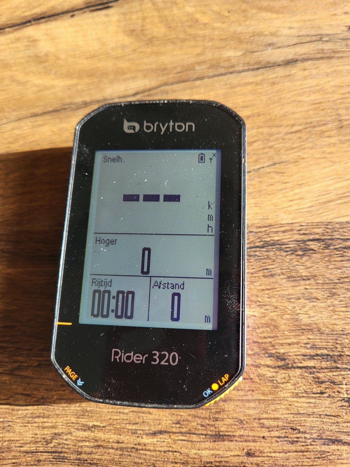 Bryton Rider 320 GPS Fietscomputer, Ophalen of Verzenden, Draadloos, Gebruikt