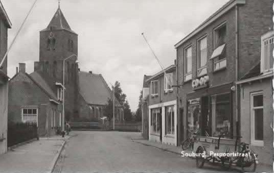 Souburg Paspoortstraat Co-op, Verzenden, 1960 tot 1980, Ongelopen, Zeeland
