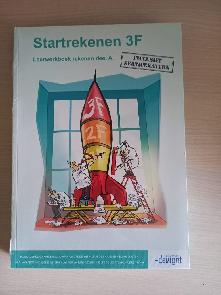 Startrekenen 3F leerwerkboek deel A + B, Boeken, Uitgeverij Deviant, Nieuw, Ophalen of Verzenden, MBO