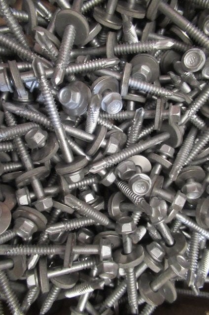 200 stuks zelfborende schroeven 6,3 x 60 RVS Roestvrij staal, 100 tot 250 mm, Schroeven, Nieuw, Ophalen of Verzenden