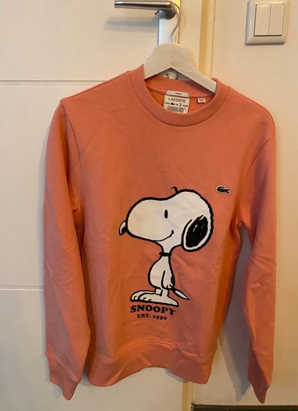 Lacoste X Peanuts roze uniseks heren trui XS, Kleding | Heren, Truien en Vesten, Lacoste, Nieuw, Ophalen of Verzenden, Roze