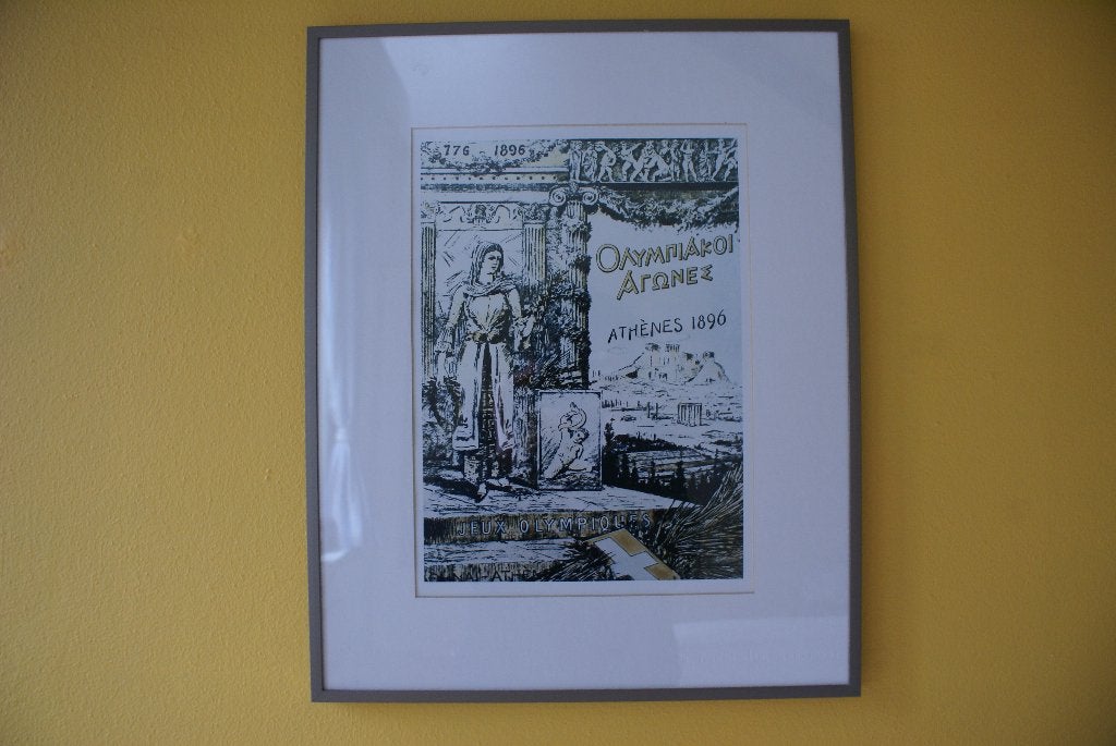 ATHENES 1896 t.g.v. 1e Olympische Spelen., 50 – 75, Minder dan 50 cm, Ophalen of Verzenden, Print