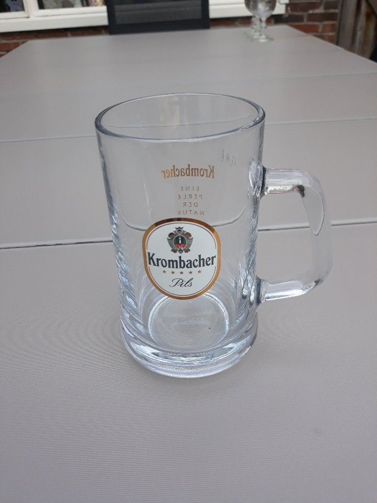 Krombacher Bierpul - 0,4L, Verzamelen, Ophalen of Verzenden, Zo goed als nieuw, Pul(len), Overige merken