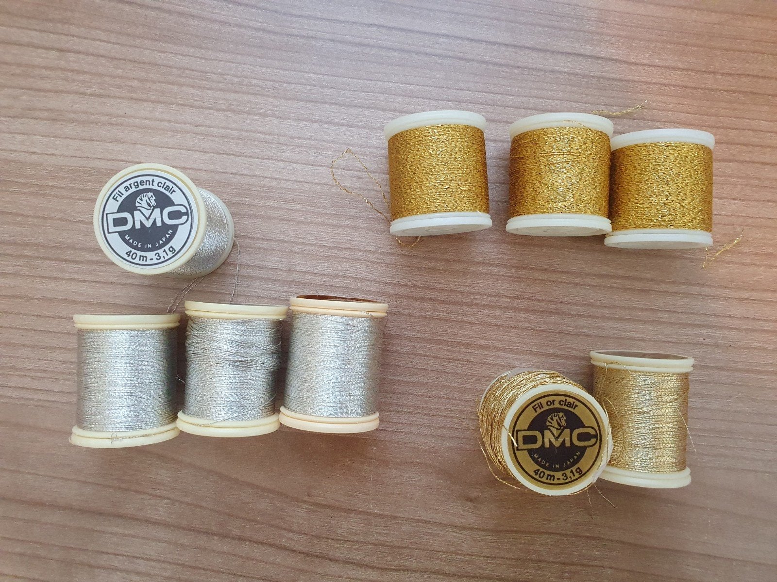 Metalicgaren goud en zilver oa DMC, Ophalen of Verzenden