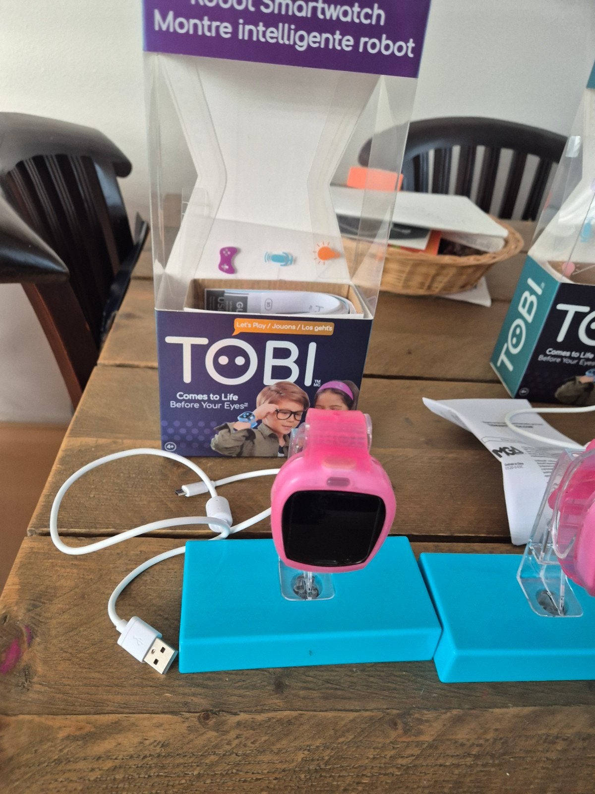 2xTobi Robot Smartwatch Roze - Zo goed als nieuw, Ophalen, Zo goed als nieuw