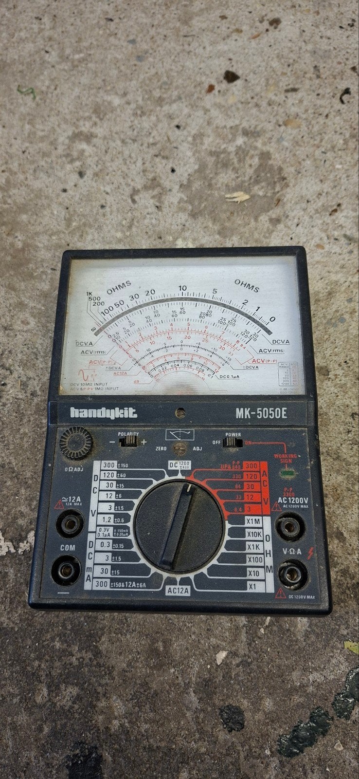 handykit multimeter analoog, Doe-het-zelf en Verbouw, Meetapparatuur, Ophalen, Multimeter