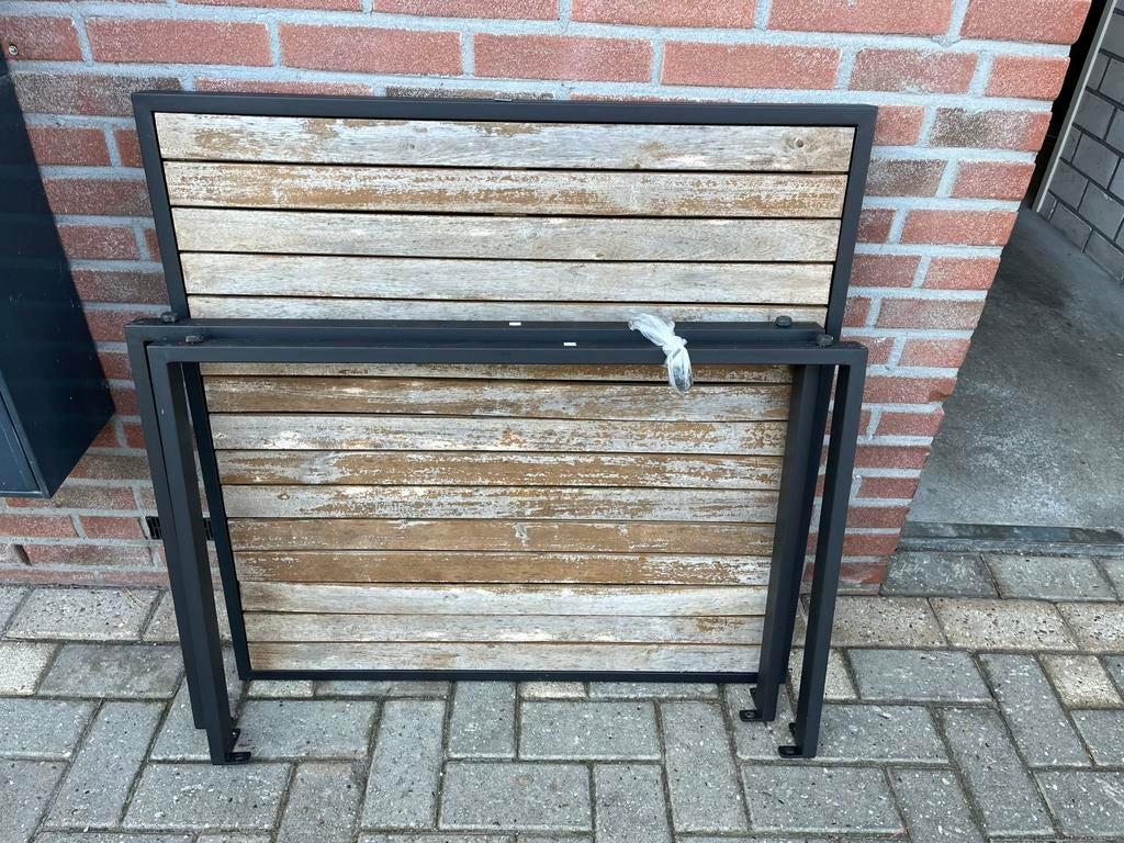 | Buiten Eettafel | 85 x 85 x 65 |, Tuin en Terras, Tuintafels, Gebruikt, Vierkant, Hout, Ophalen