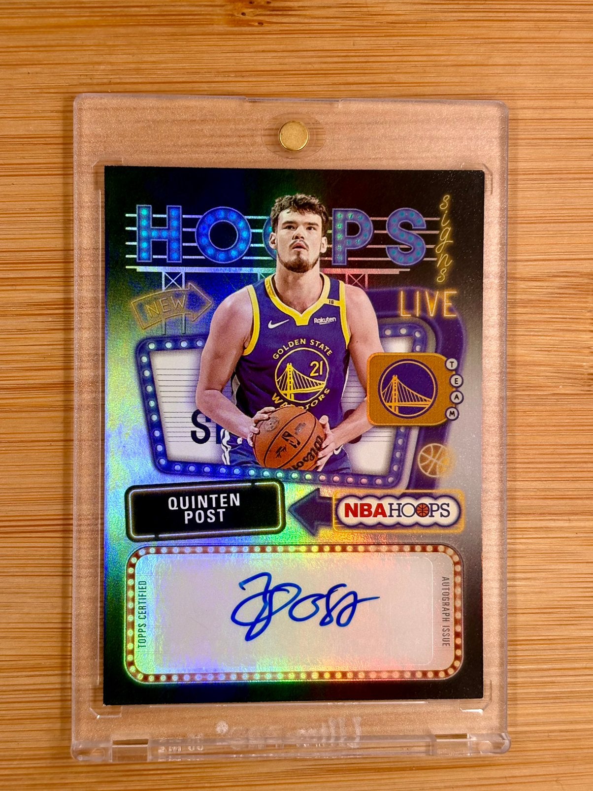 Quinten Post 2025-26 Topps NBA Hoops Signs auto autograph, Hobby en Vrije tijd, Verzamelkaartspellen | Overige, Ophalen of Verzenden