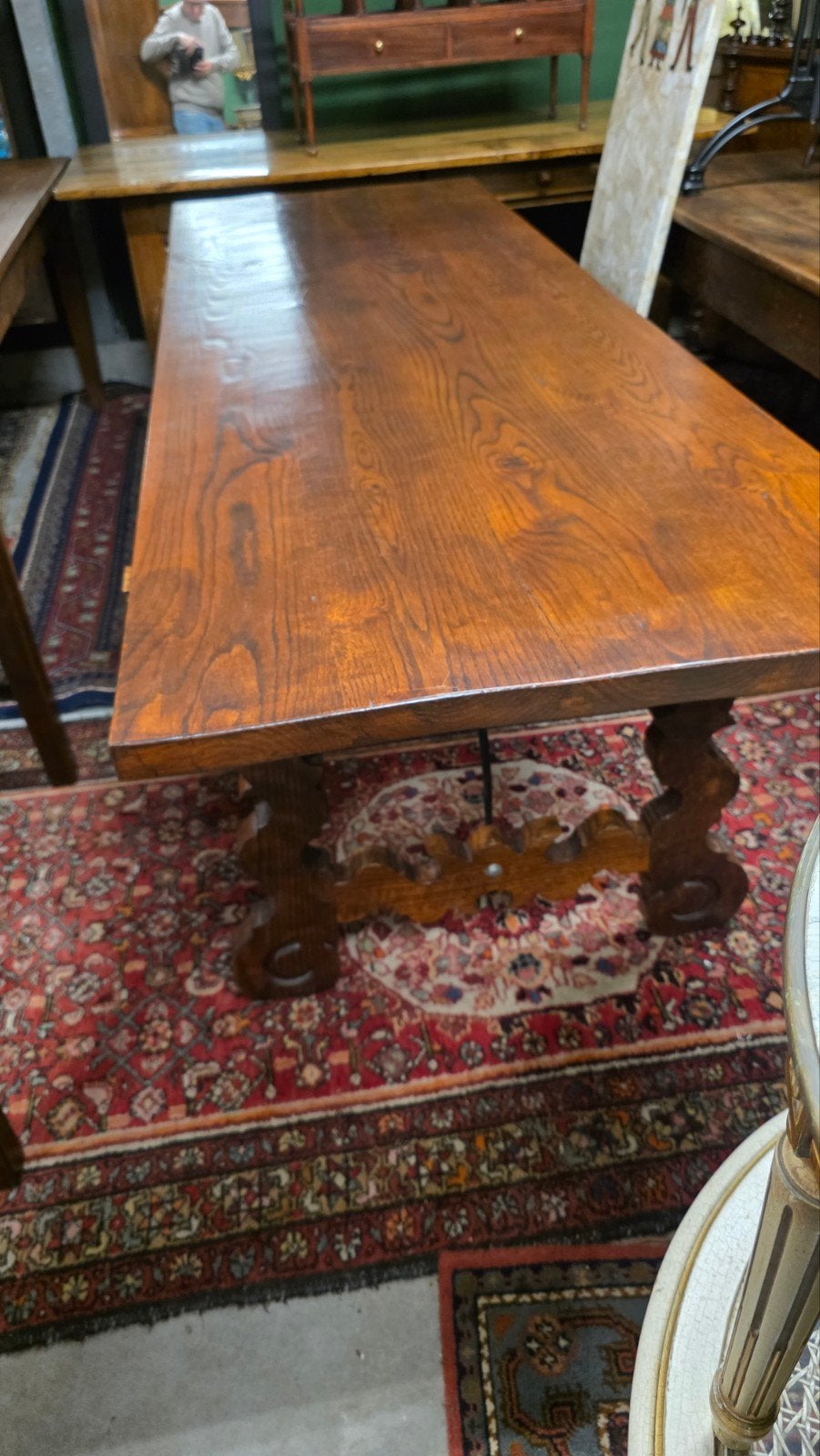 Antieke Spaanse eetkamertafel 2,30, Ophalen