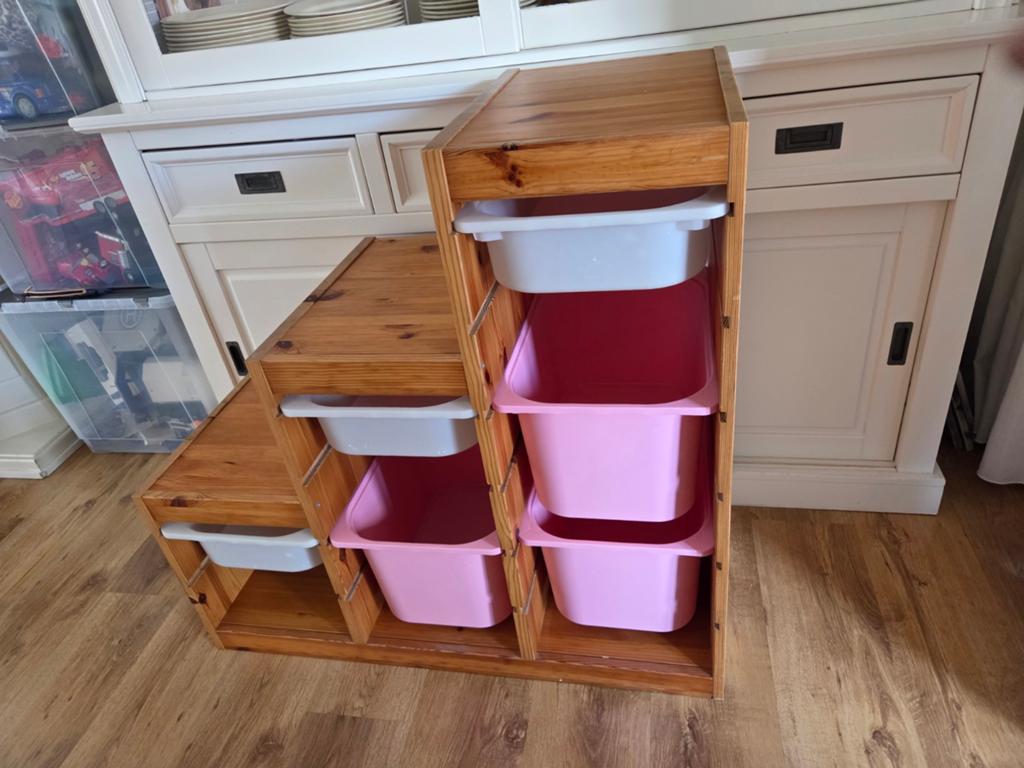 IKEA Trofast opbergmeubel met 6 bakken (3 groot, 3 klein), Ophalen
