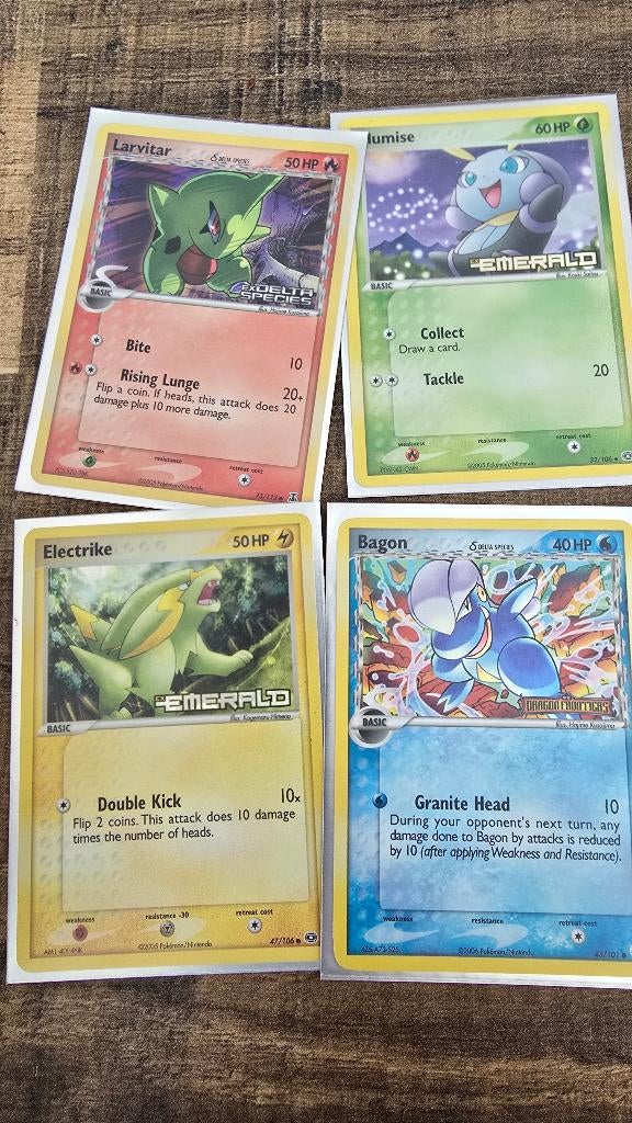 Pokemon vintage, Ophalen of Verzenden, Zo goed als nieuw, Meerdere kaarten, Foil