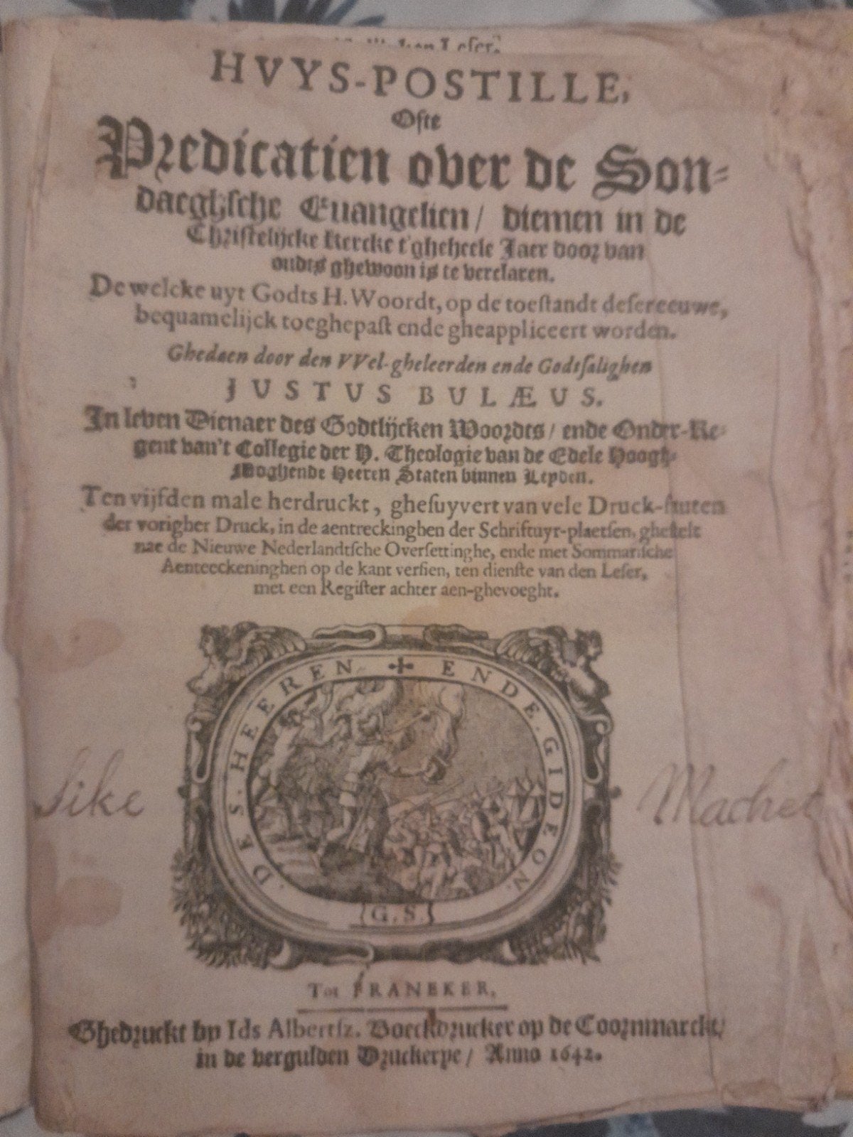 Huys-Postille ofte Predicatien over de Sondagse Evangeliën, Ophalen of Verzenden