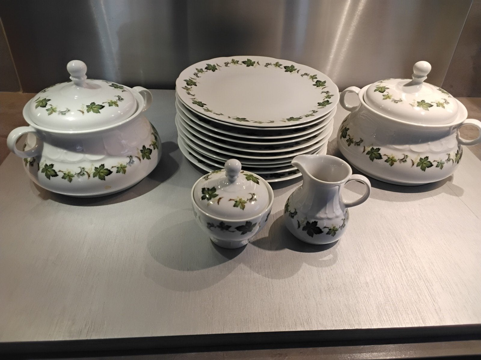 Antiek servies, Ophalen
