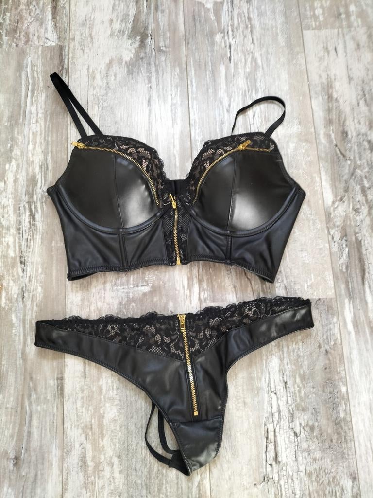 Hunkemöller private collection set zwart 80C L, Hunkemöller, Verzenden, Zwart, Setje