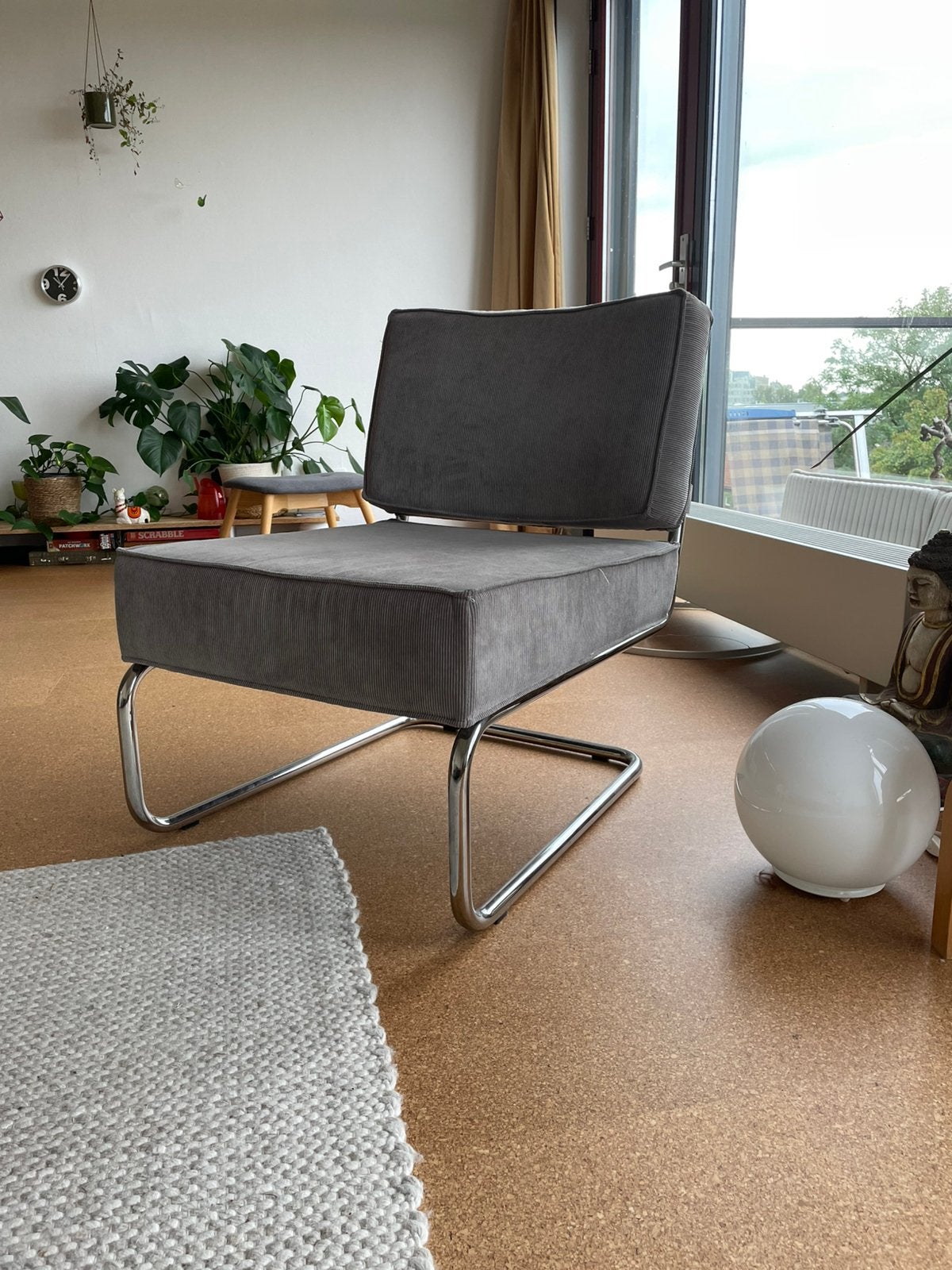 Zuiver - leuke rib stand alone stoel, Huis en Inrichting, Ophalen, Gebruikt, 50 tot 75 cm