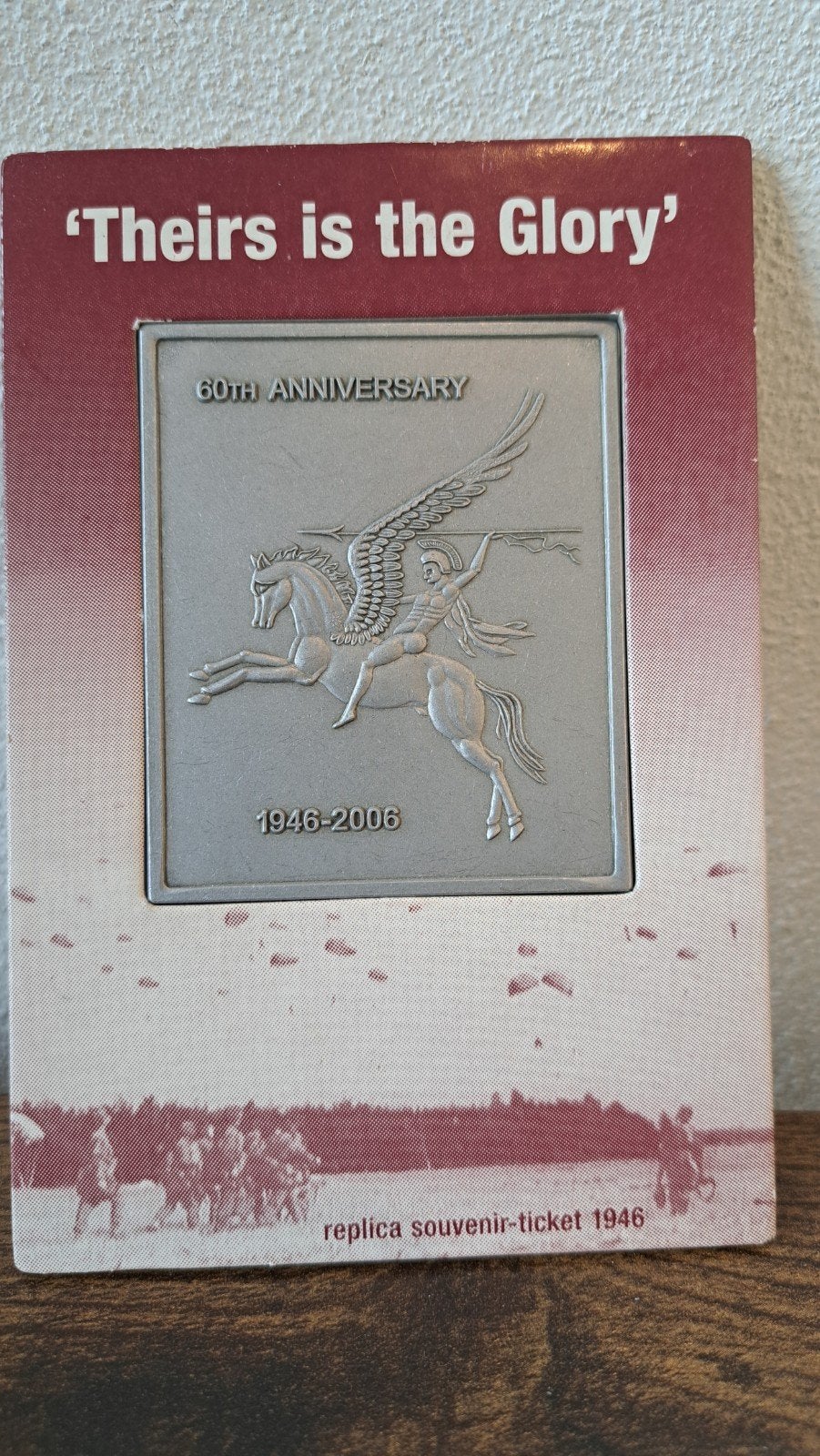 Replica Souvenir Ticket 1946 - Slag om Arnhem, Ophalen of Verzenden, Zo goed als nieuw