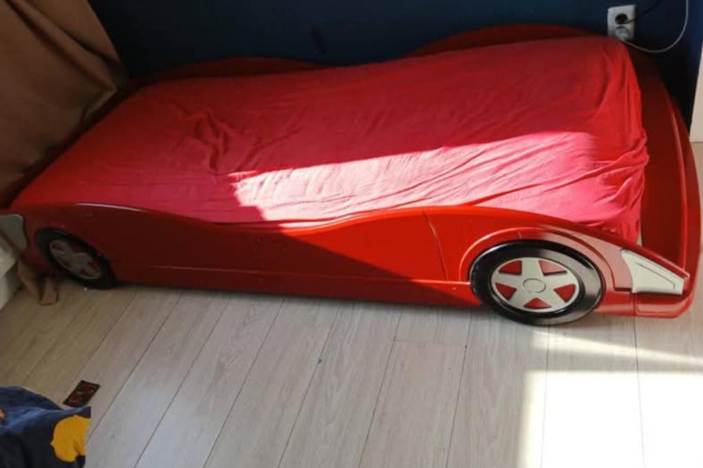 Auto bed., Ophalen, 85 tot 100 cm, Gebruikt, Lattenbodem