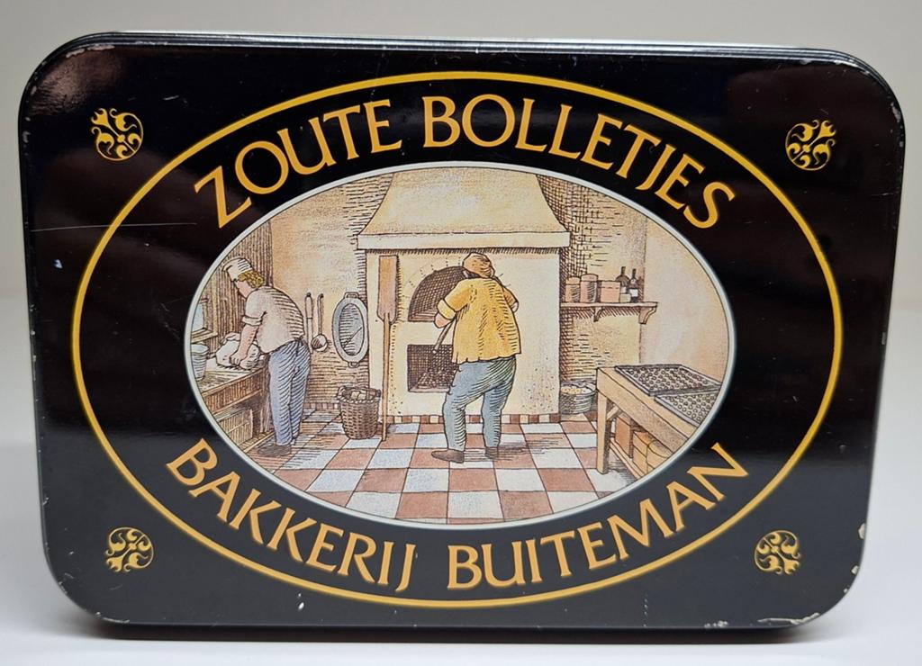 Bakkerij Buiteman blikken trommeltje., Verzamelen, Blikken, Ophalen of Verzenden, Gebruikt, Overige