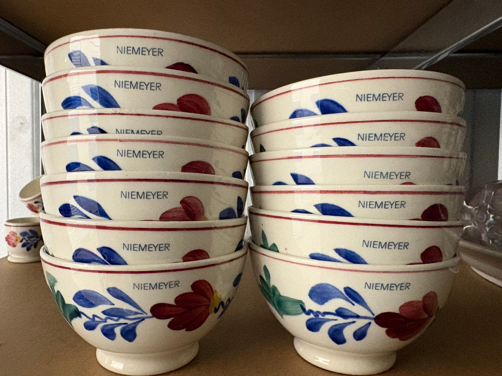 Vintage Boerenbont kommetjes 11cm met tekst niemeyer, Ophalen of Verzenden