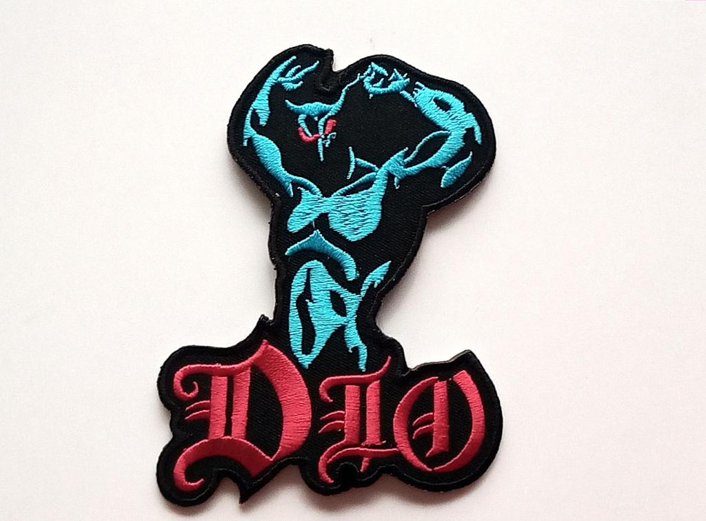 Dio prachtige shaped devil patch 69 black sabbath rainbow, Verzenden, Nieuw, Kleding