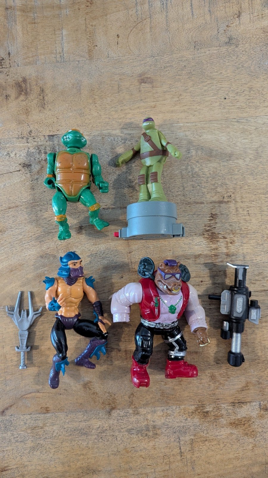 Vintage TMNT Actiefiguren Lot (1988-1991) – Playmates Toys, Ophalen of Verzenden, Gebruikt