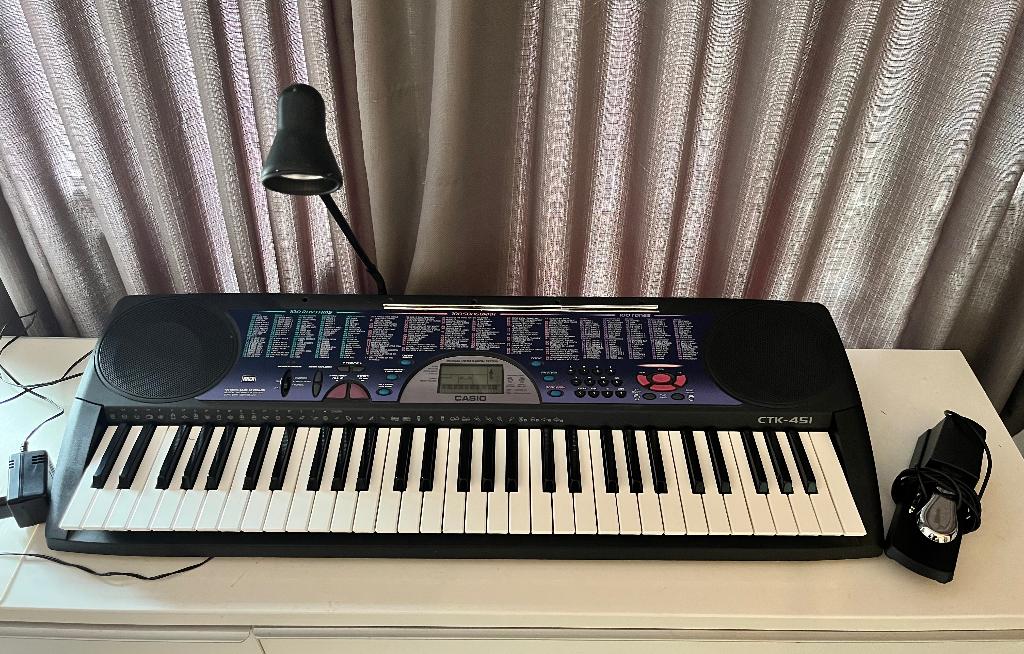 keybord CTK-451 - met voetpedaal, Ophalen, Gebruikt, 61 toetsen, Casio