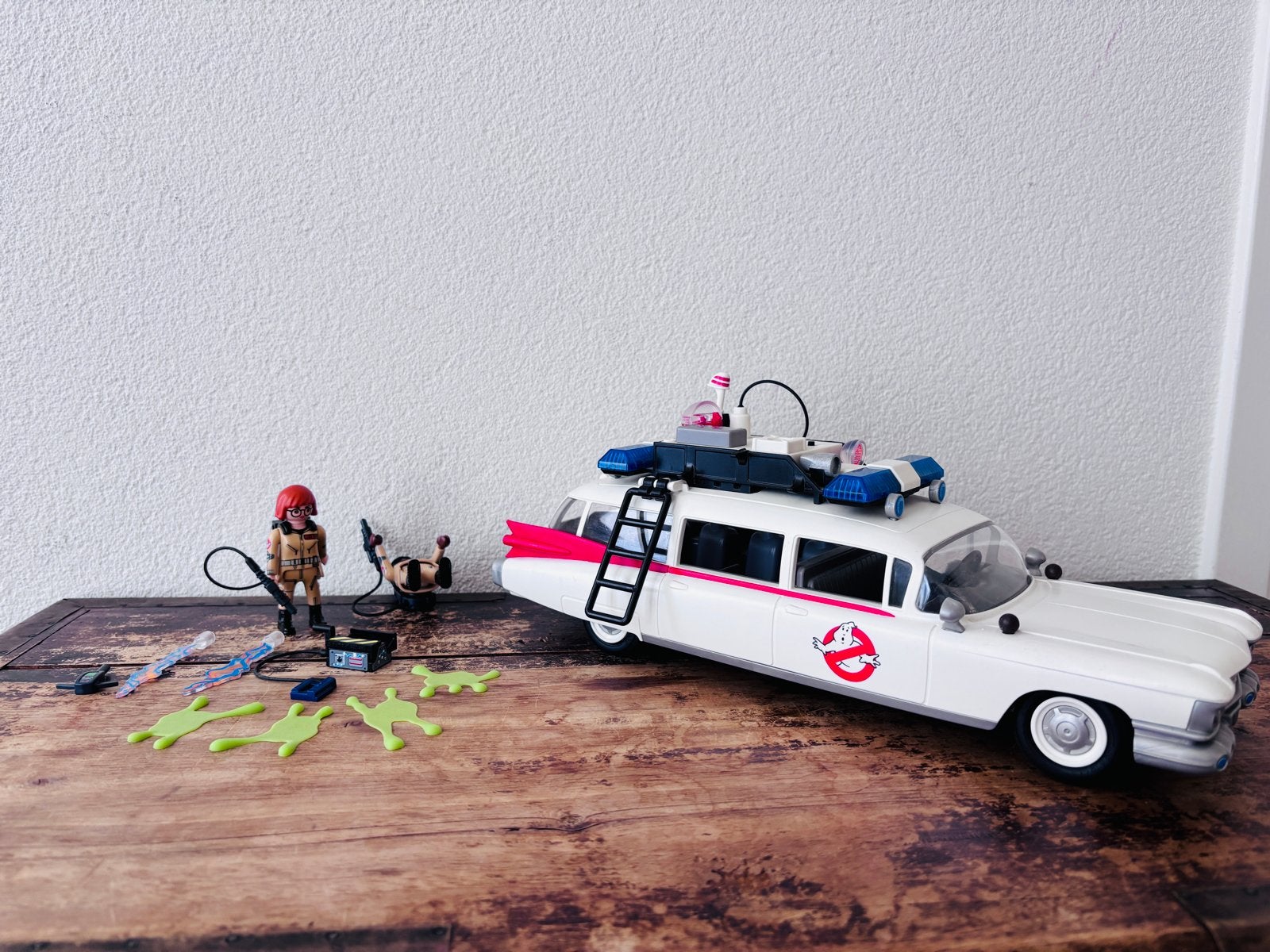 Playmobil Ghostbusters Ecto-1, 9220, met licht en geluid, Ophalen of Verzenden, Gebruikt